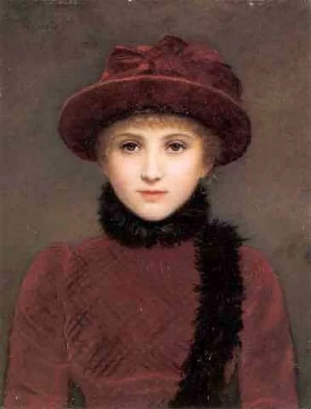 Ritratto di giovane donna con cappello